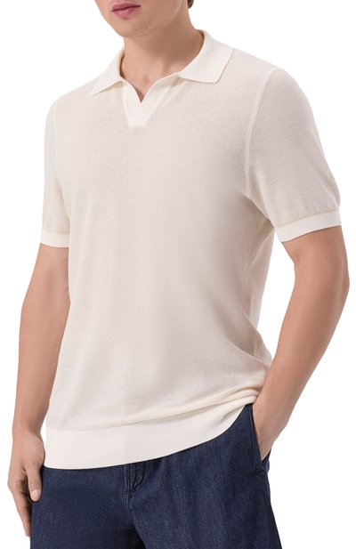 Поло из хлопка и лиоцелла BOSS, арт. 50537654, фото 3