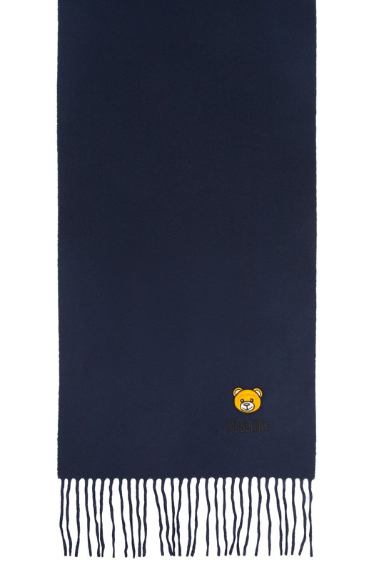 Шерстяной шарф Moschino 50124/M5783 Синий  50124/M5783 Фото 4
