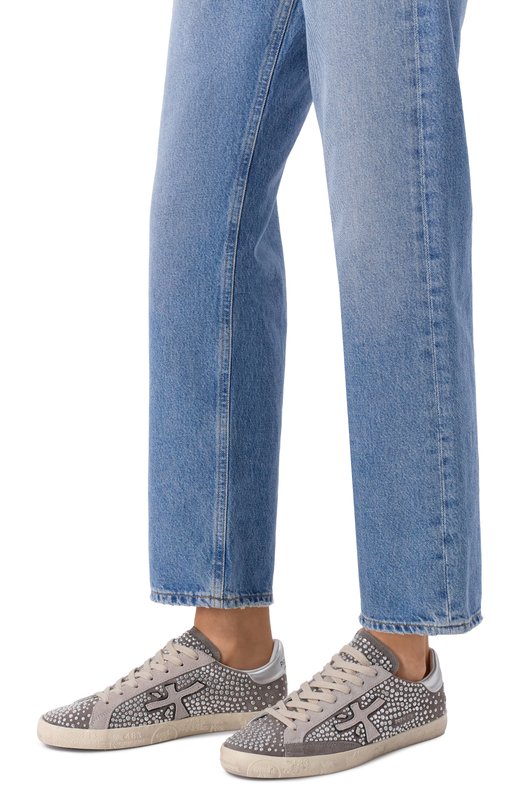 Замшевые кеды Steven-D Premiata STEVEND/VAR 7850 Серый  STEVEND/VAR 7850 Фото 2