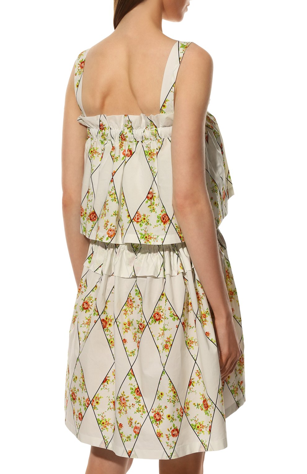Хлопковое платье MSGM молочного цвета по цене 56250 руб., арт. 3241MDA16A 227152, фото 4 Хлопковое платье MSGM, арт. 3241MDA16A 227152, фото 4