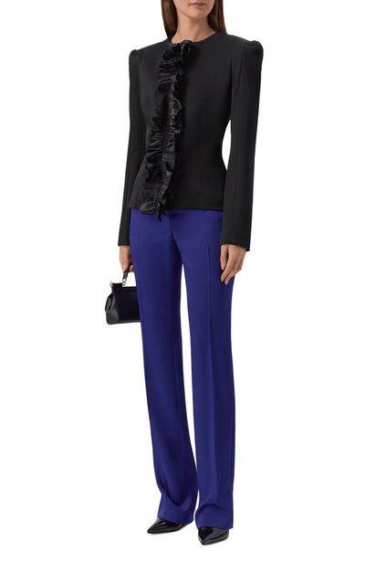 Брюки NINA RICCI синего цвета по цене 92800 руб., арт. 26ACPA018/AC0125, фото 2 Брюки NINA RICCI, арт. 26ACPA018/AC0125, фото 2