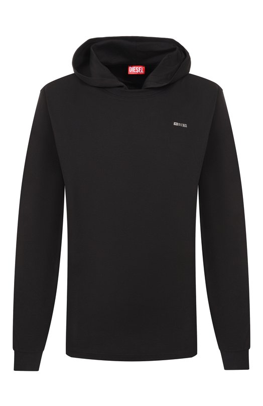 Хлопковое худи Diesel A21117/0AIJU Чёрный A21117/0AIJU