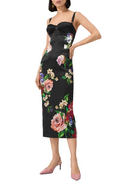 Атласное платье DOLCE & GABBANA, арт. F6TTXT/FSIB5, фото 3