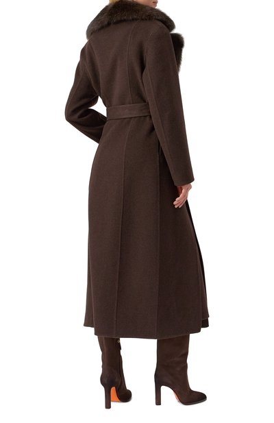 Пальто из шерсти и кашемира с отделкой из соболя MVST, арт. FTBPL-X1306-9SB/LP1446, фото 4