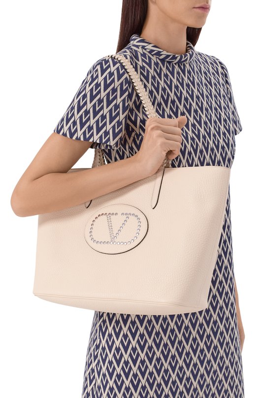 Сумка-тоут Nellcôte Valentino 7W2B0R75/BTB Кремовый  7W2B0R75/BTB Фото 2