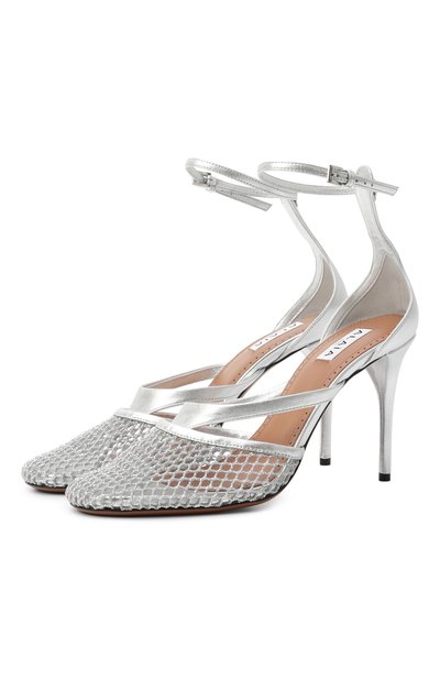 Женские комбинированные босоножки infradito ALAIA, арт. AA3S123TK028