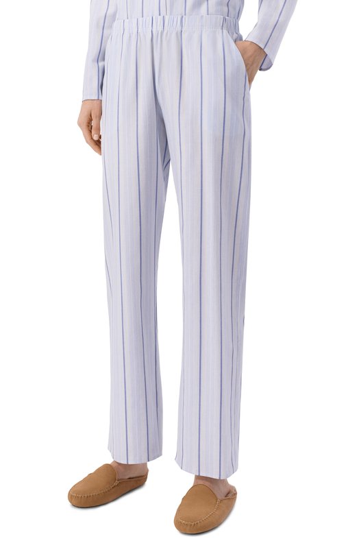 Хлопковые брюки Hanro 076486 Голубой  076486 Фото 3