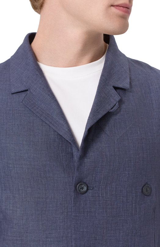 Льняной пиджак Hannes Roether J0P32PE.619 Синий  J0P32PE.619 Фото 5