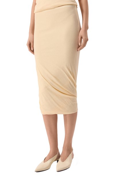 Хлопковая юбка JIL SANDER, арт. J02MA0274/J20249, фото 3