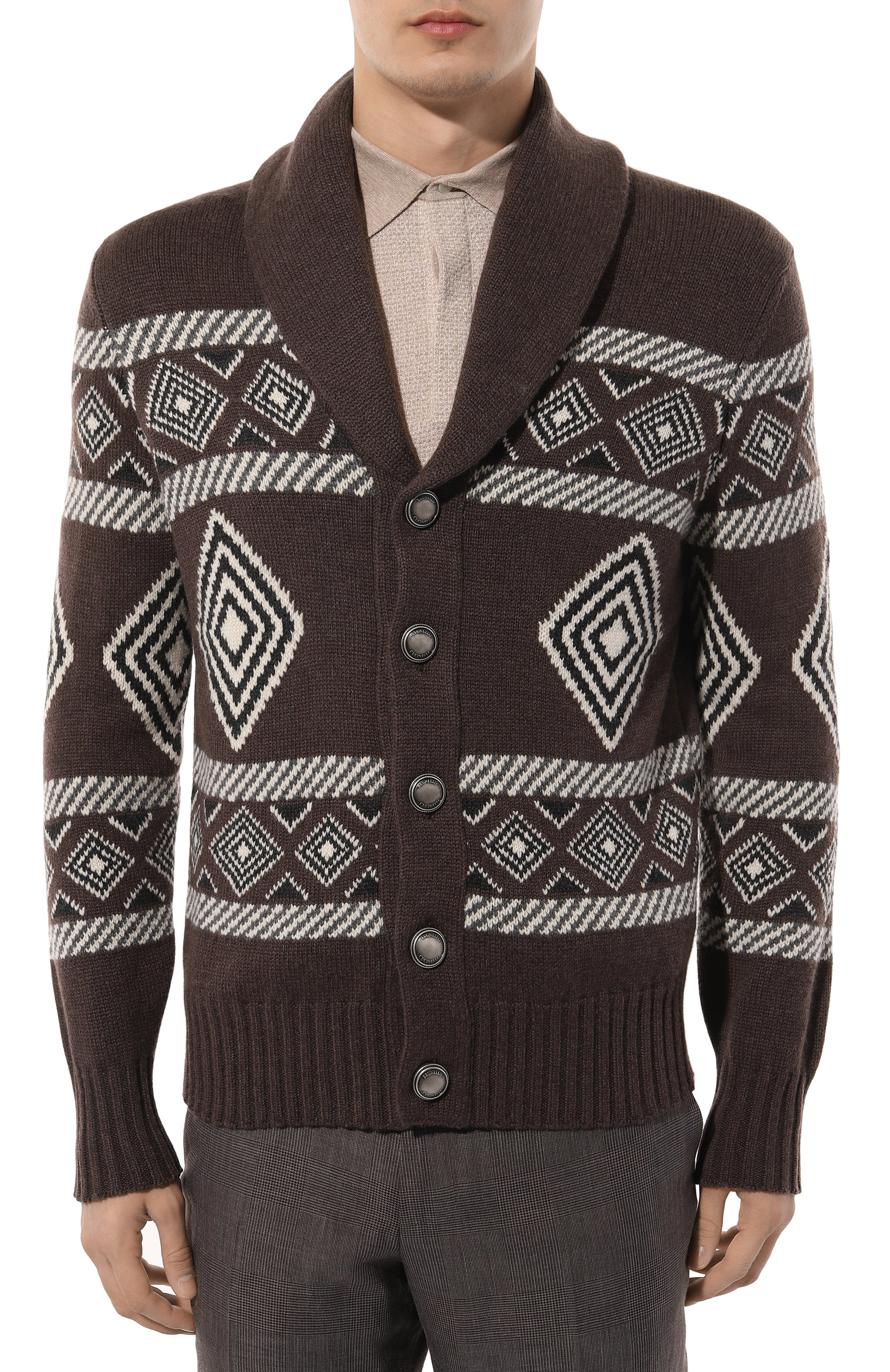 Кашемировый кардиган BRUNELLO CUCINELLI, арт. M22504506, фото 3