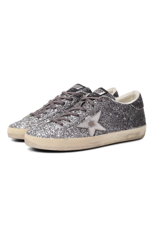 Комбинированные кеды Super Star Golden Goose Deluxe Brand GWF00101.F007470 Серебряный GWF00101.F007470