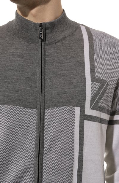 Кардиган из шерсти и шелка ZILLI, арт. JSS003M0240VZDTB0, фото 5