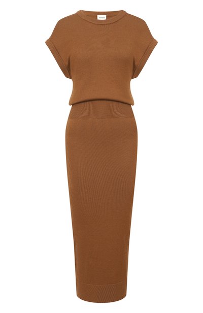 Женское шерстяное платье YUZEFI, арт. ZIBA-DRAPE BACK DRESS_001