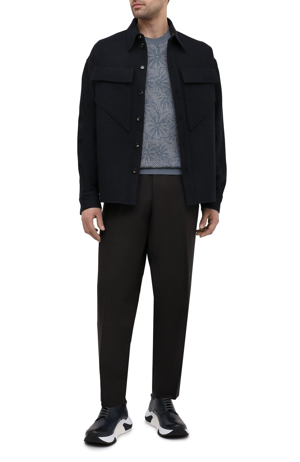 Джемпер из шелка и шерсти ZEGNA синего цвета по цене 84050 руб., арт. UWF99/110, фото 2 Джемпер из шелка и шерсти ZEGNA, арт. UWF99/110, фото 2