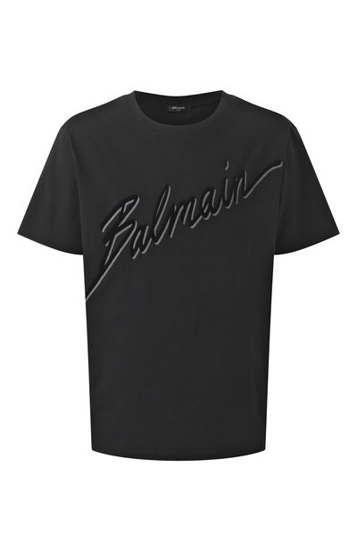 Мужская хлопковая футболка BALMAIN, арт. EH1EG010/BC86
