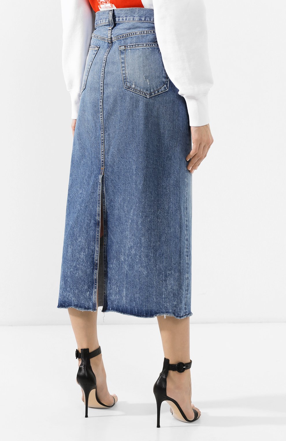 Джинсовая юбка RAG AND BONE, арт. W1B11K165CMD, фото 4