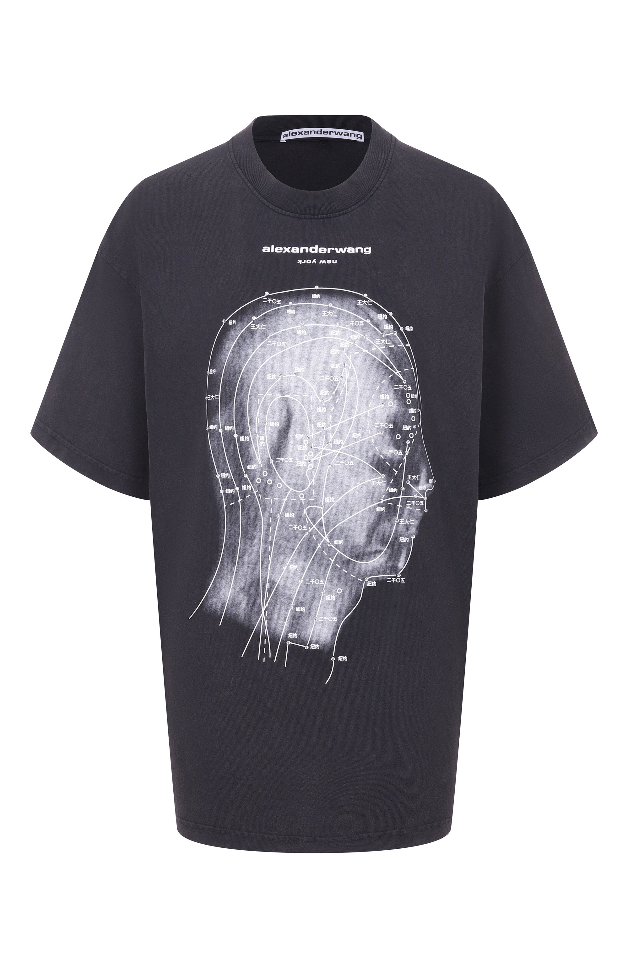 Хлопковая футболка ALEXANDER WANG, арт. UCC2261886, фото 1