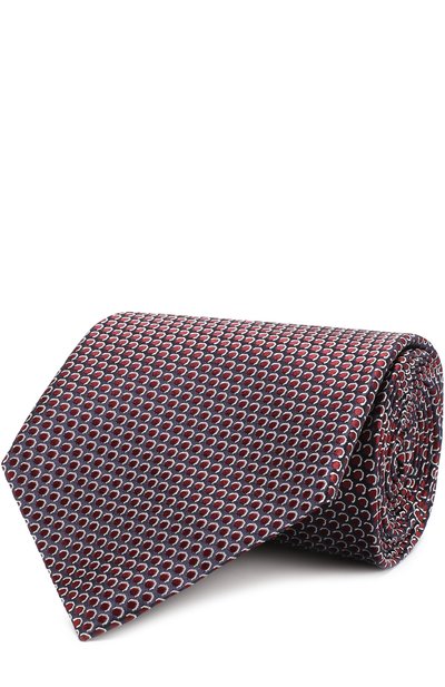 Мужской шелковый галстук с узором ZEGNA, арт. Z3E26/1XW
