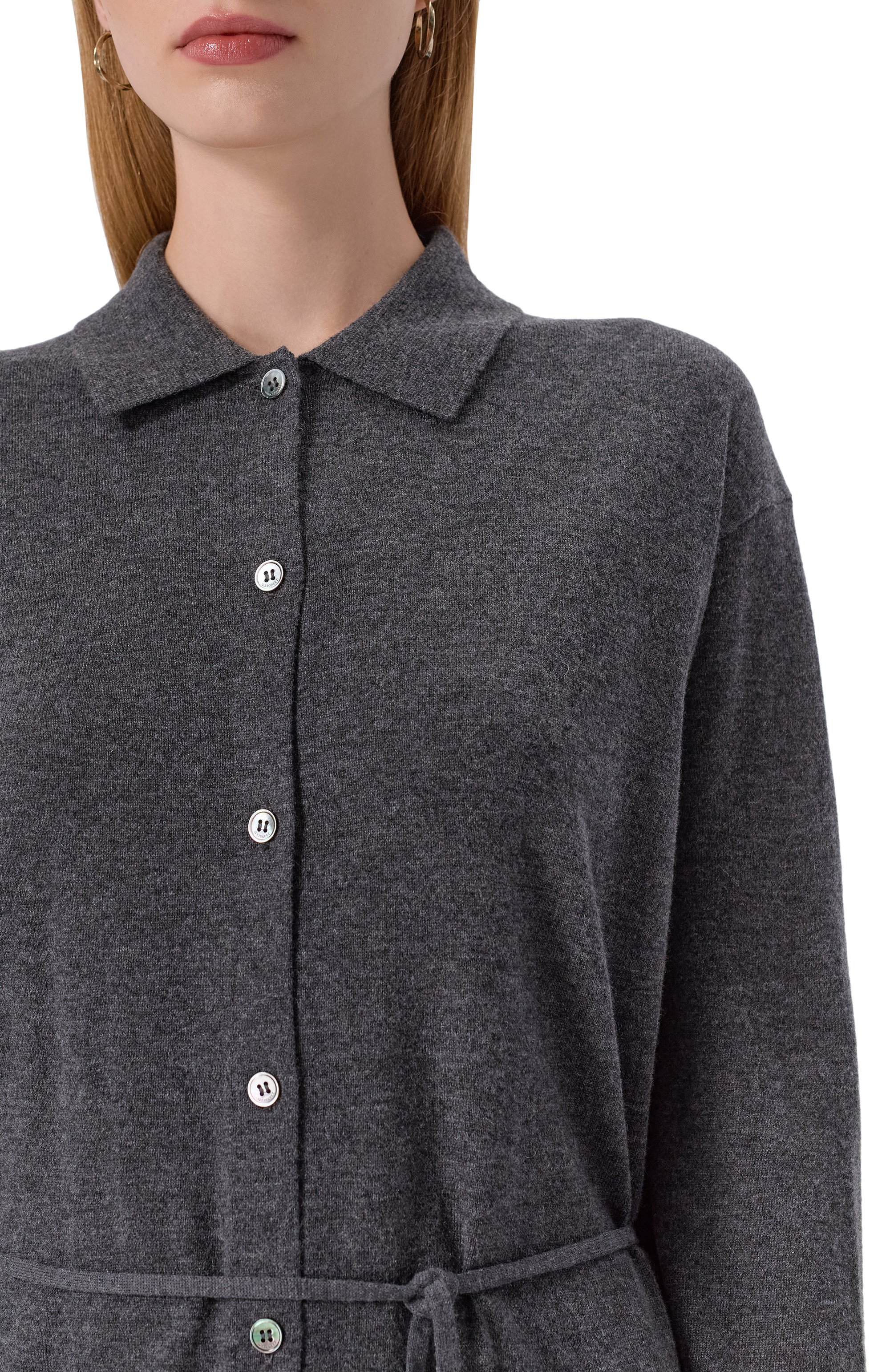 Платье из шерсти и кашемира 12 STOREEZ серого цвета по цене 26000 руб., арт. 134630, фото 5 Платье из шерсти и кашемира 12 STOREEZ, арт. 134630, фото 5