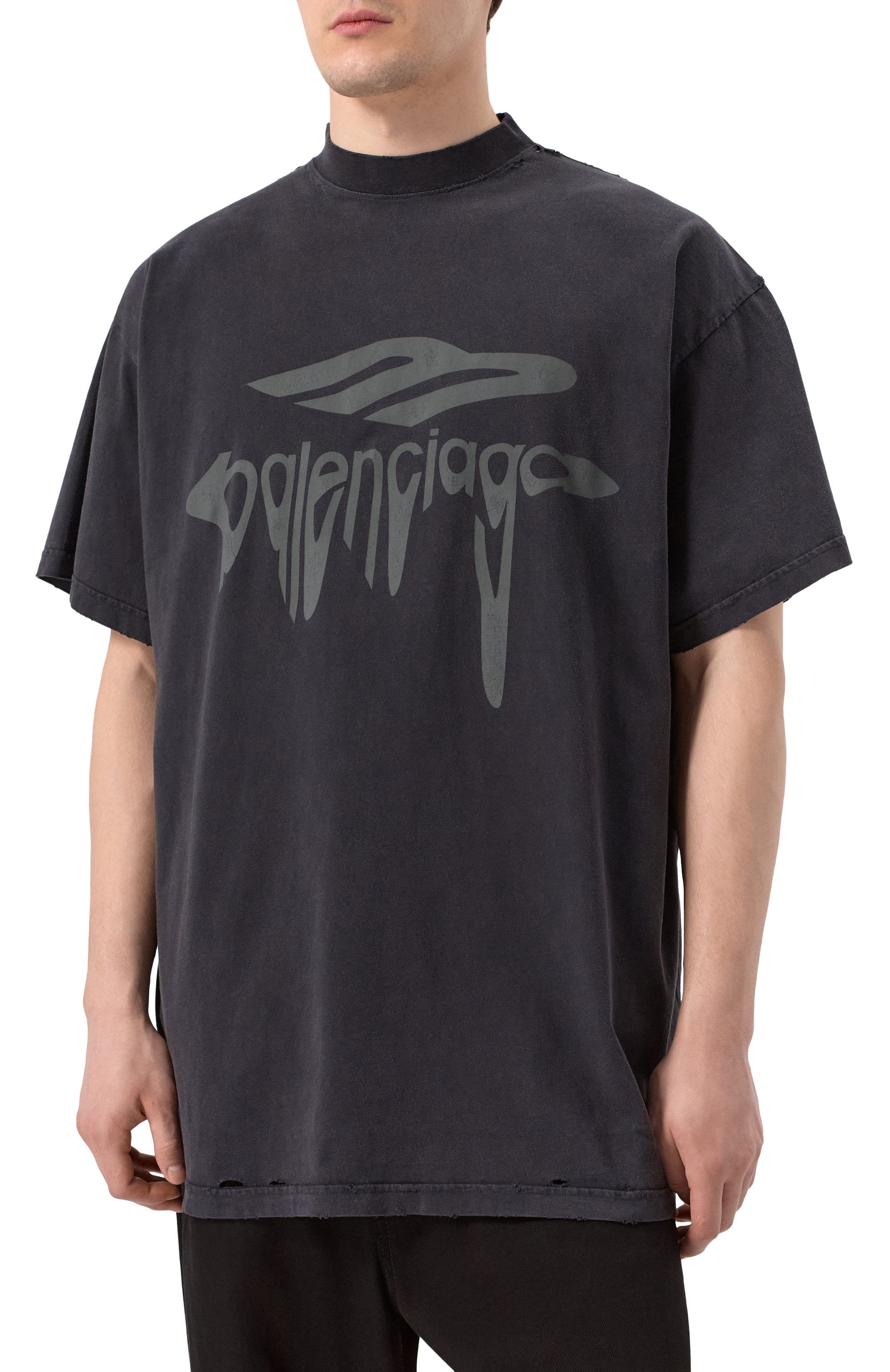 Хлопковая футболка BALENCIAGA, арт. 787349/TRVS8, фото 3