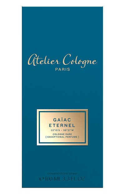 Парфюмерная вода gaiac eternel (100ml) ATELIER COLOGNE, арт. 3614273460989, фото 2