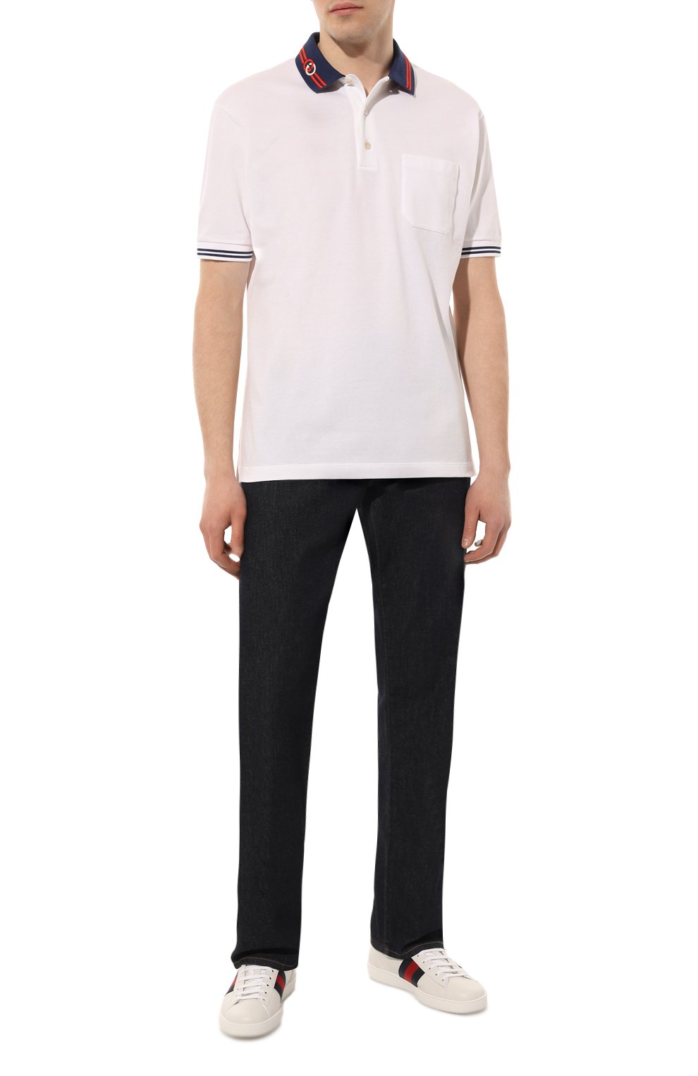 Хлопковое поло GUCCI, арт. 658067 XJDI2, фото 2