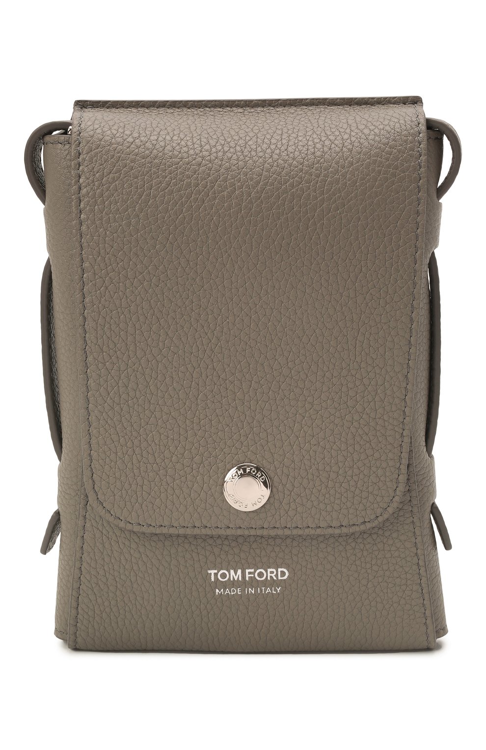 Кожаная сумка TOM FORD серого цвета по цене 95800 руб., арт. Y0347P-LCL158, фото 1 Кожаная сумка TOM FORD, арт. Y0347P-LCL158, фото 1