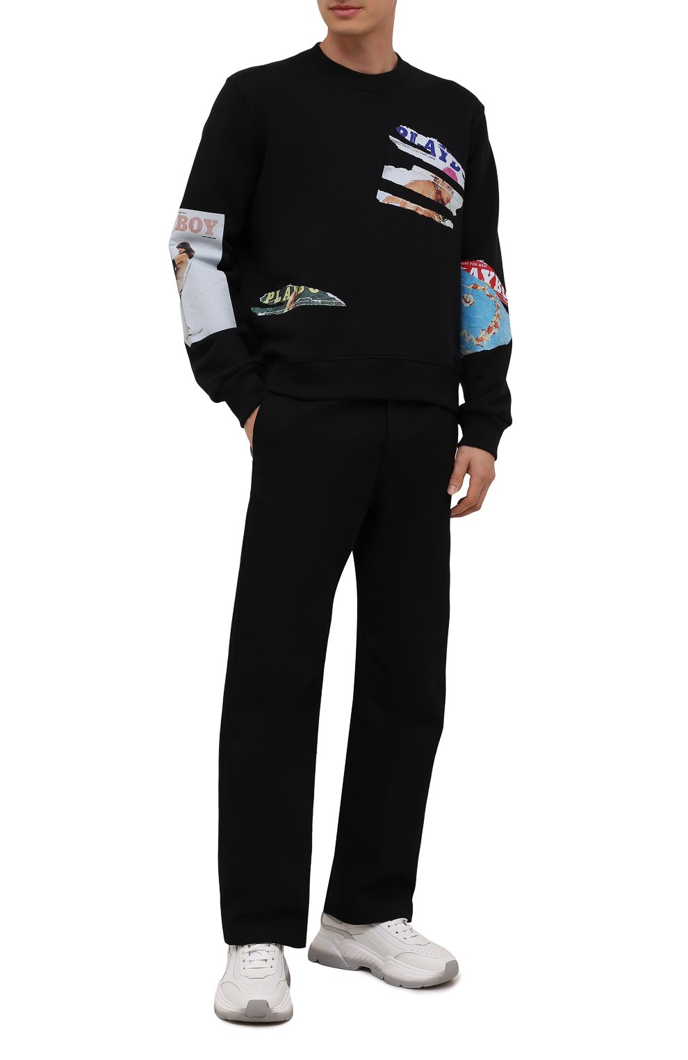 Хлопковый свитшот AMIRI черного цвета по цене 89850 руб., арт. MJGC020-001, фото 2 Хлопковый свитшот AMIRI, арт. MJGC020-001, фото 2