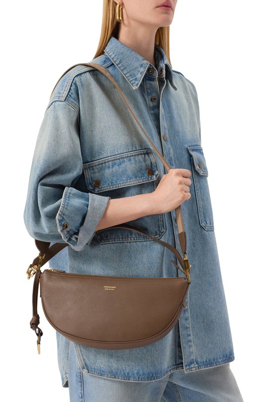 Сумка Hobo small Ferragamo 219873/781656 Коричневый  219873/781656 Фото 2