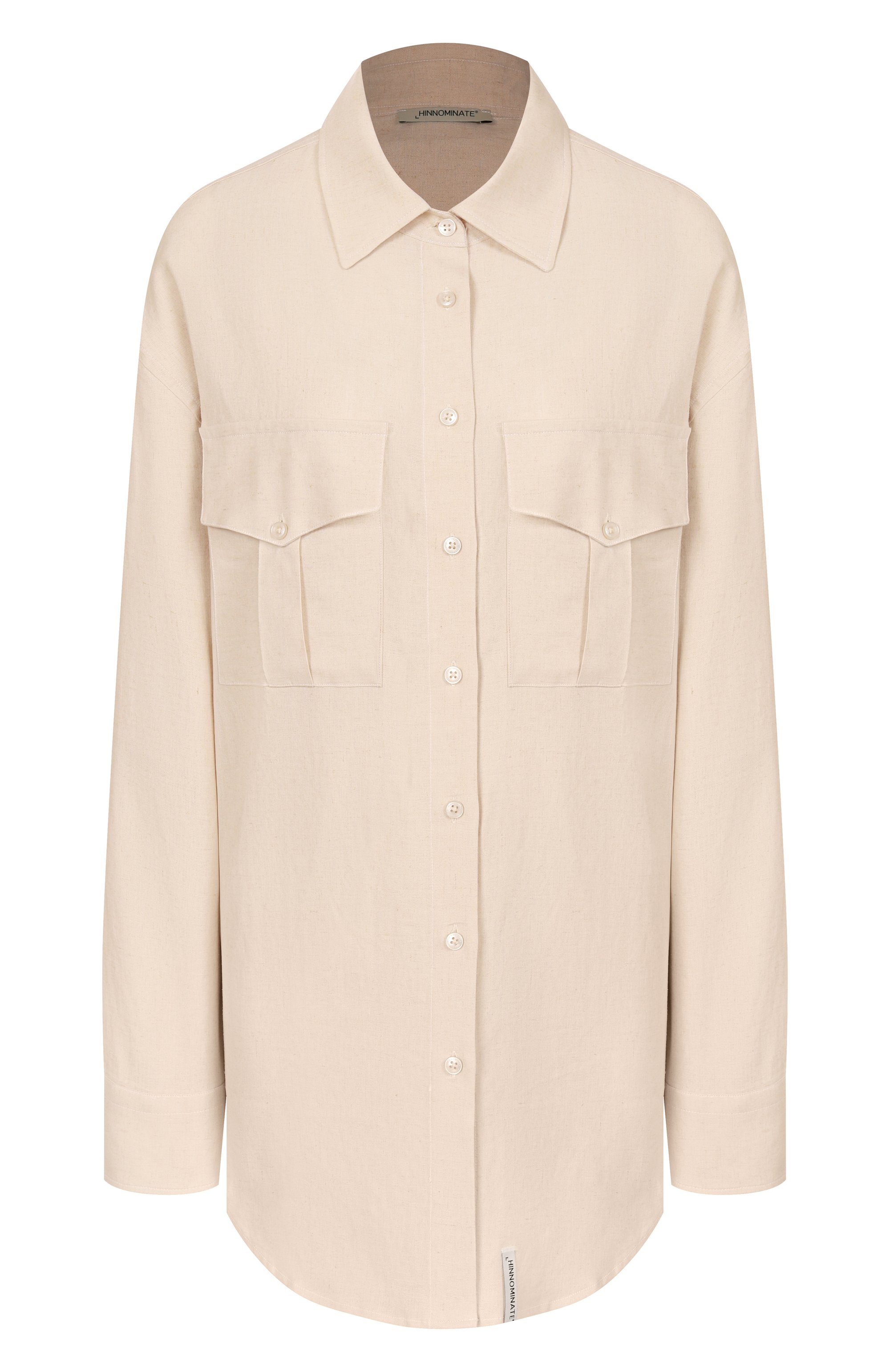 Рубашка изо льна и вискозы HINNOMINATE, арт. HMABW01845, фото 1