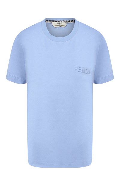 Женская хлопковая футболка FENDI, арт. FS7254 AFLD