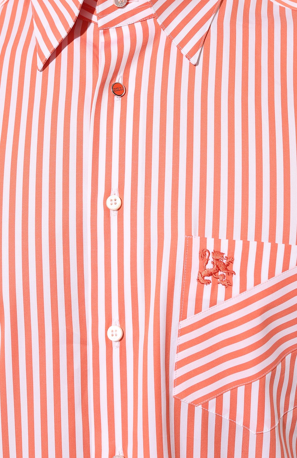 Хлопковая рубашка ZILLI оранжевого цвета по цене 72050 руб., арт. MFZ-7207-0249/0001, фото 5 Хлопковая рубашка ZILLI, арт. MFZ-7207-0249/0001, фото 5