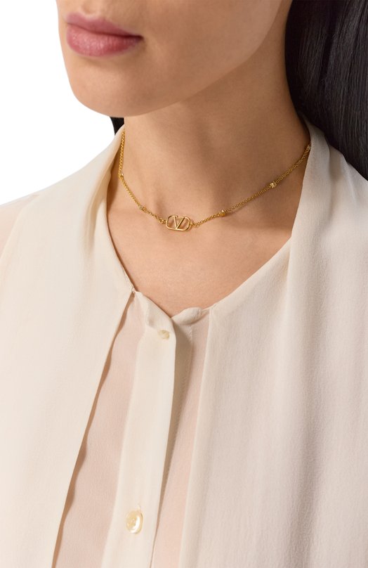 Колье VLogo Signature Valentino 8W2J0T54YCW Золотой  8W2J0T54YCW Фото 2