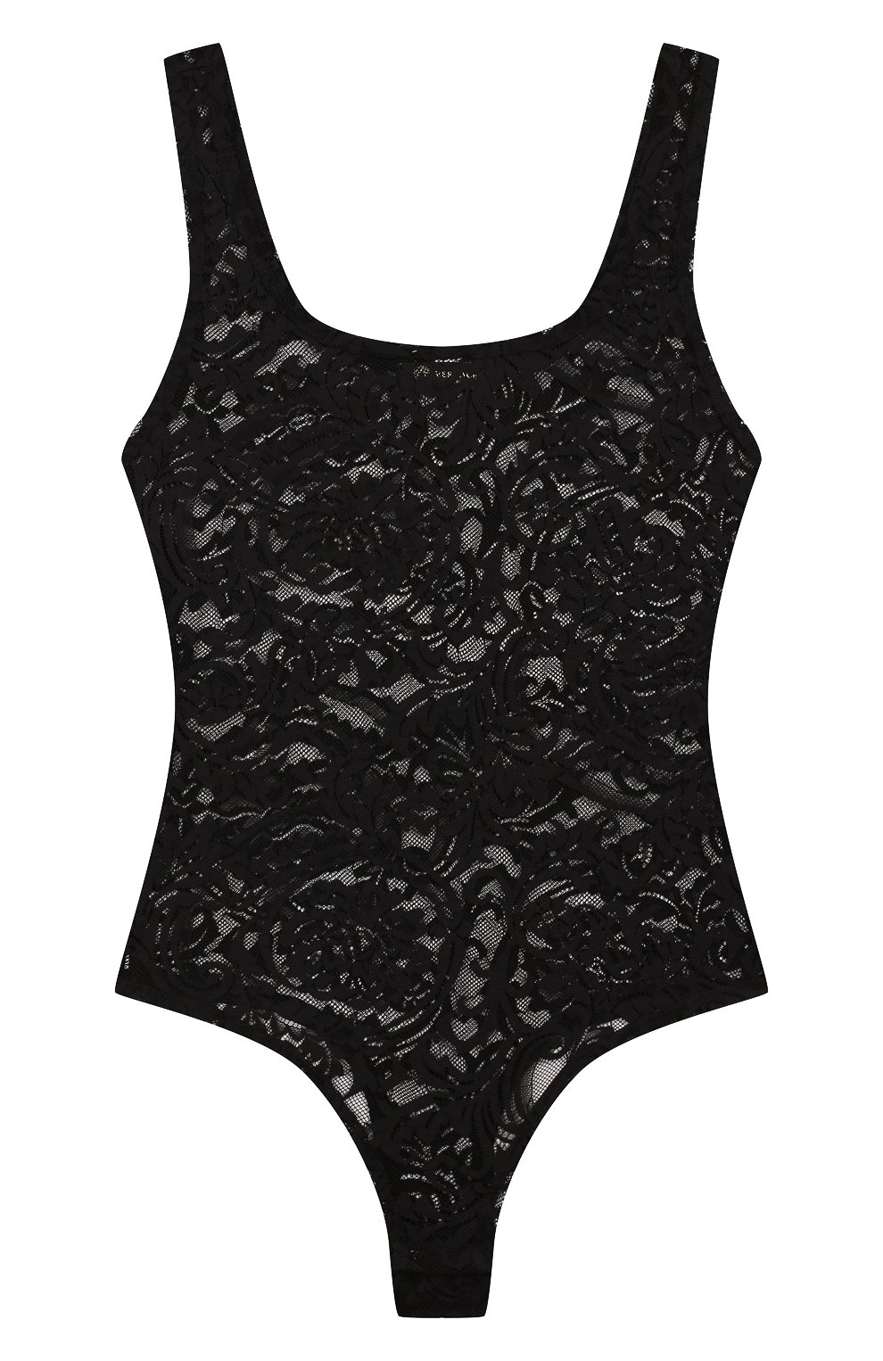 Кружевное боди VERSACE черного цвета по цене 22800 руб., арт. AUD10024/A232742, фото 1 Кружевное боди VERSACE, арт. AUD10024/A232742, фото 1