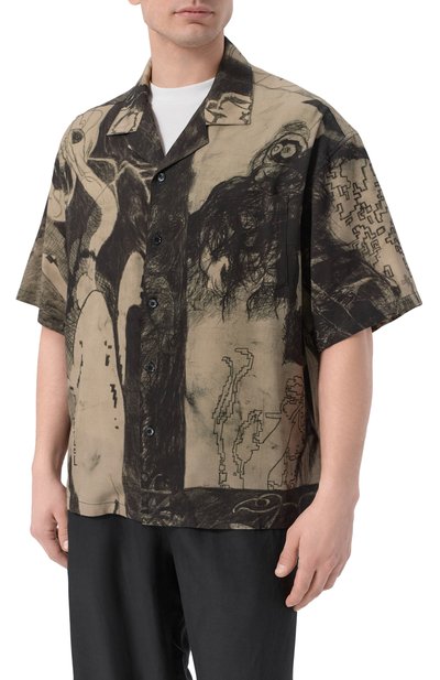 Рубашка из вискозы DOMREBEL, арт. M EXTR0VERT/CAMP C0LLAR SHIRT, фото 3