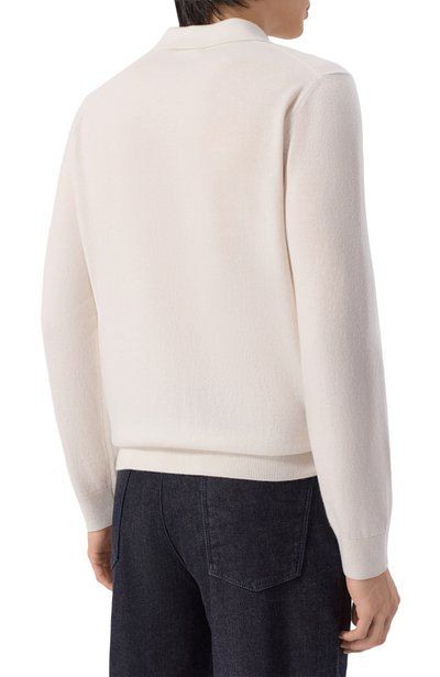 Кашемировое поло MVST белого цвета по цене 218000 руб., арт. M26.CFM.K416.2/BABY CASHMERE, фото 4 Кашемировое поло MVST, арт. M26.CFM.K416.2/BABY CASHMERE, фото 4