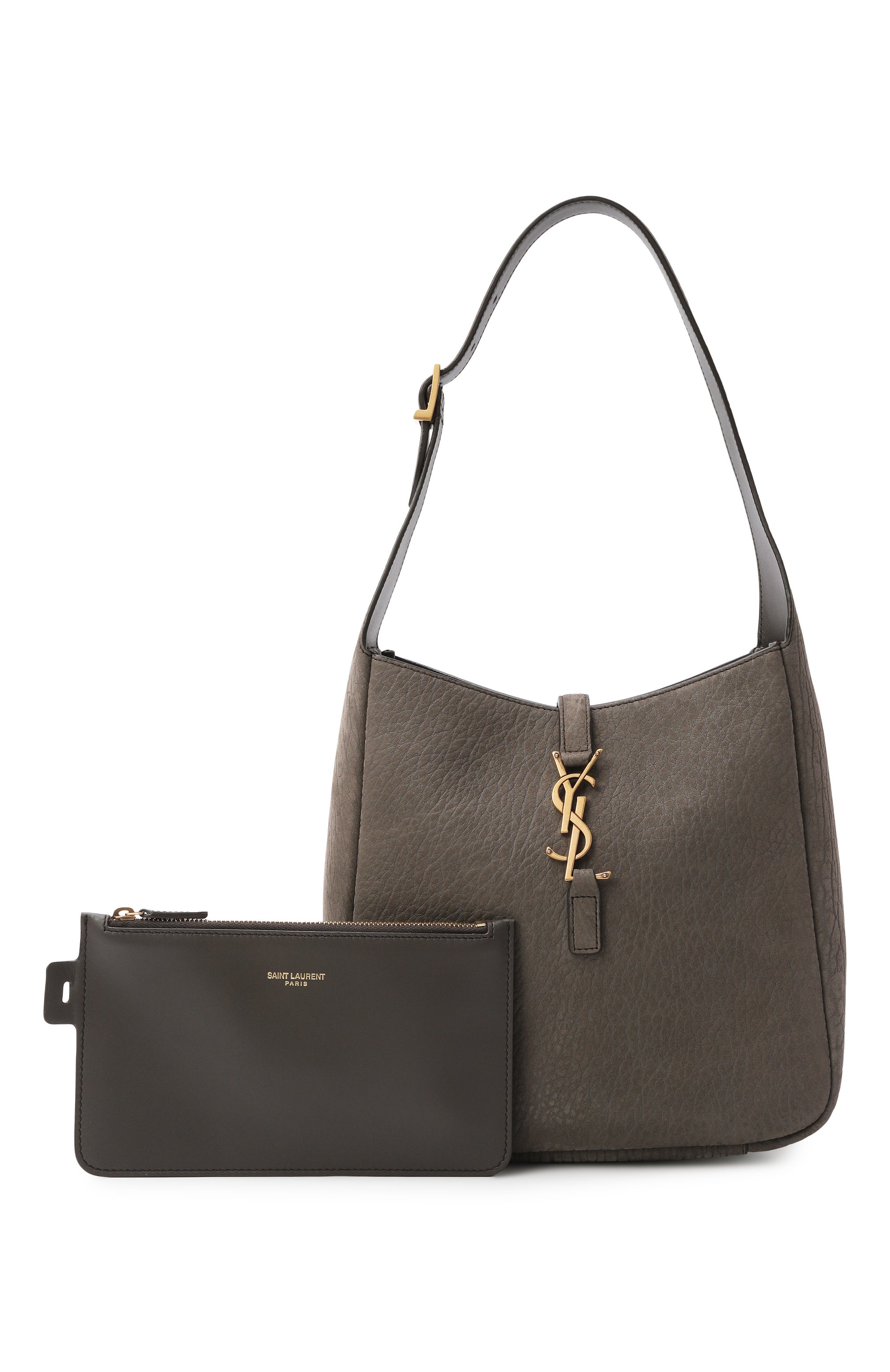 Сумка le 5 a 7 small SAINT LAURENT серого цвета по цене 362000 руб., арт. 850533/AAEEL, фото 7 Сумка le 5 a 7 small SAINT LAURENT, арт. 850533/AAEEL, фото 7