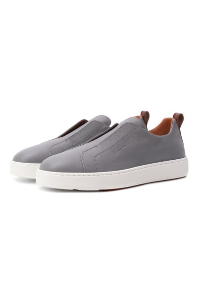 Мужские кожаные кеды cleanic SANTONI, арт. MBCG21995BARTLLD