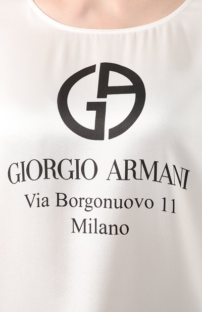 Шелковая футболка GIORGIO ARMANI, арт. 0SHCCZ20/TZ500, фото 5