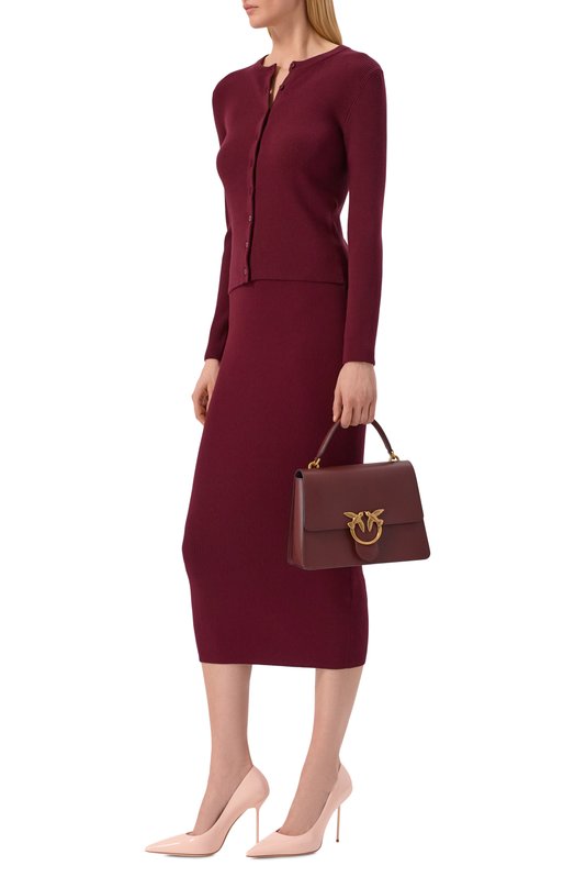 Сумка Love One medium Pinko 100066/A0F1 Бордовый  100066/A0F1 Фото 7