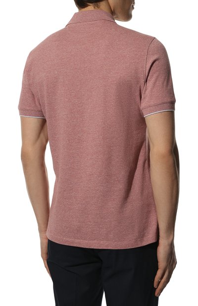 Поло из хлопка и льна BRUNELLO CUCINELLI, арт. MTS758775, фото 4