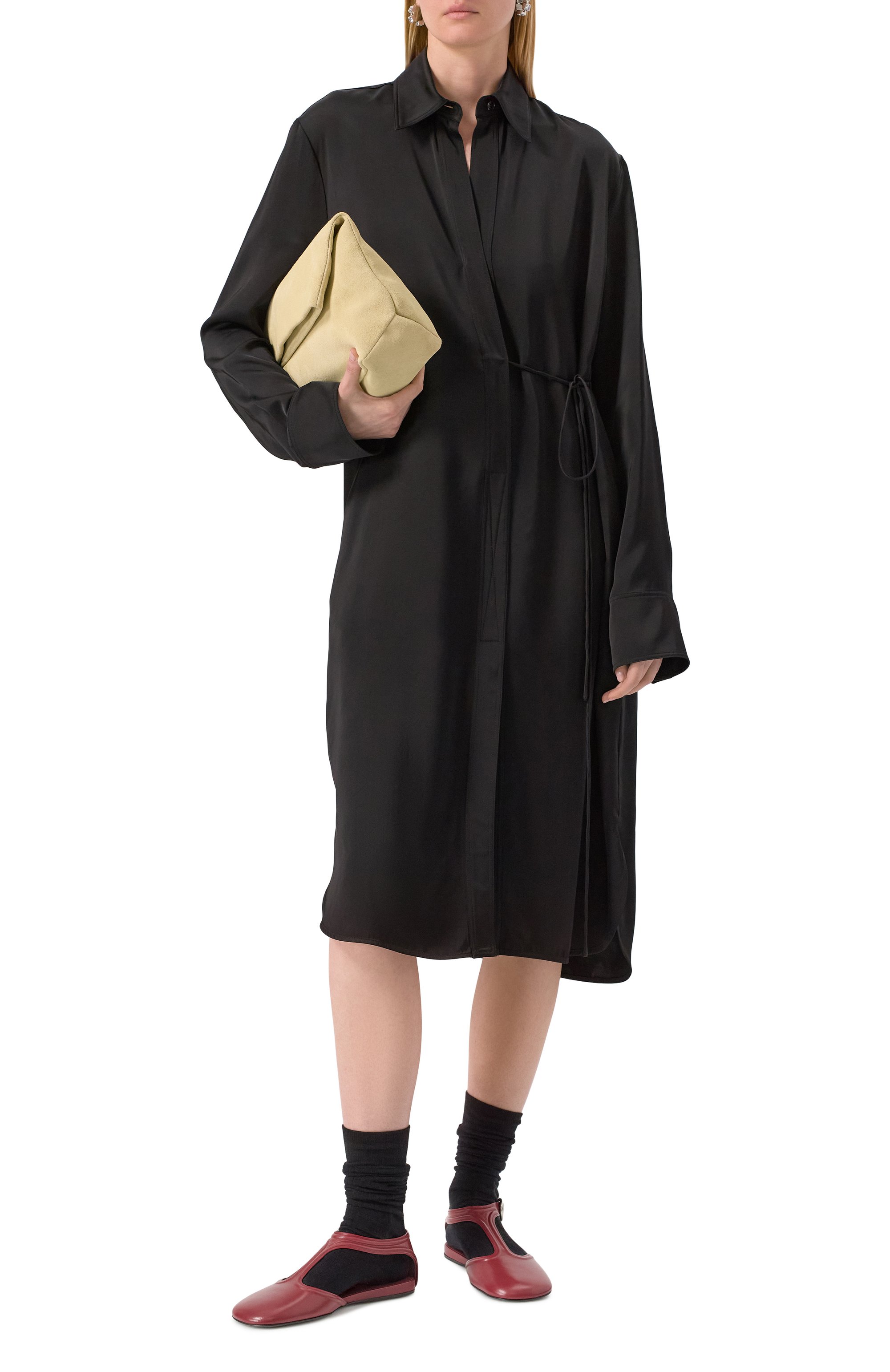 Кожаные балетки mary jane JIL SANDER, арт. J16WP0131-P8226, фото 2