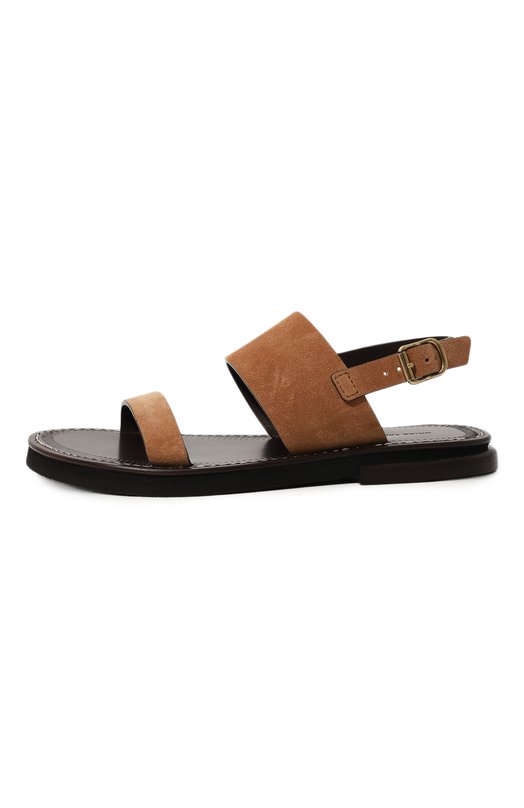 Замшевые сандалии Dries Van Noten WS241-1172/106 Коричневый  WS241-1172/106 Фото 4