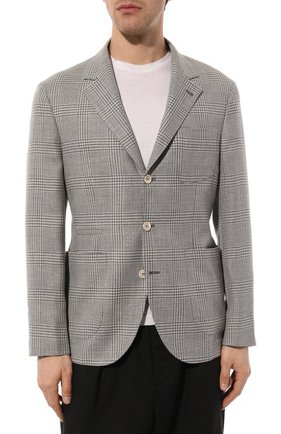 Пиджак из шерсти и шелка BRUNELLO CUCINELLI, арт. MY4317BND, фото 3