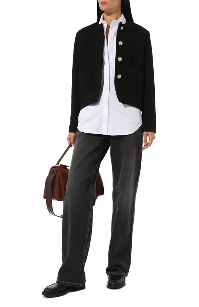 Рубашка PATRIZIA PEPE белого цвета по цене 31800 руб., арт. 8C0627_A303, фото 2 Рубашка PATRIZIA PEPE, арт. 8C0627_A303, фото 2