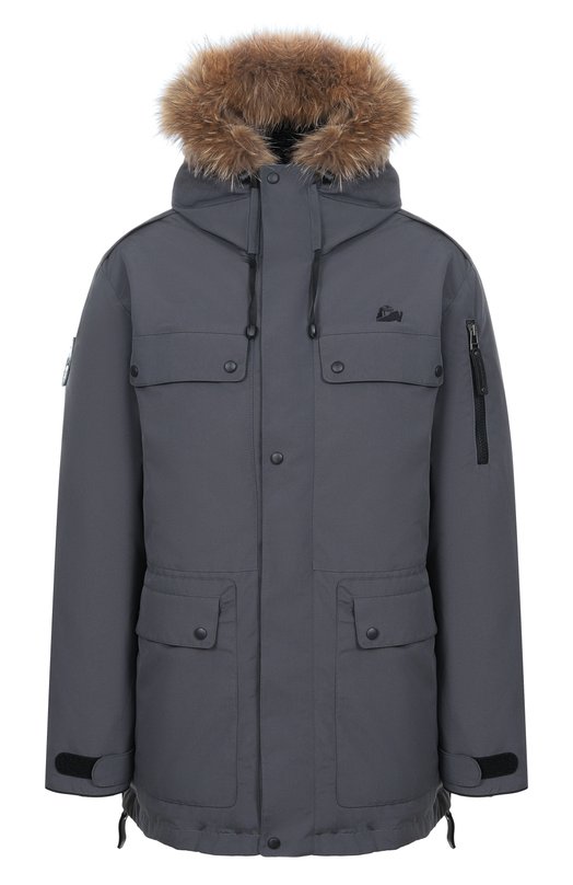 Пуховая парка Polus с отделкой из енота Arctic Explorer POLUS_GREY Серый POLUS_GREY