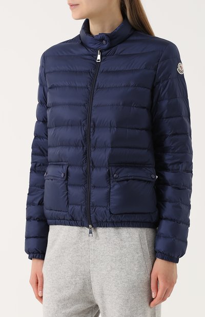 Стеганый пуховик с воротником-стойкой MONCLER синего цвета по цене 47100 руб., арт. C1-093-45379-99-53048, фото 3 Стеганый пуховик с воротником-стойкой MONCLER, арт. C1-093-45379-99-53048, фото 3