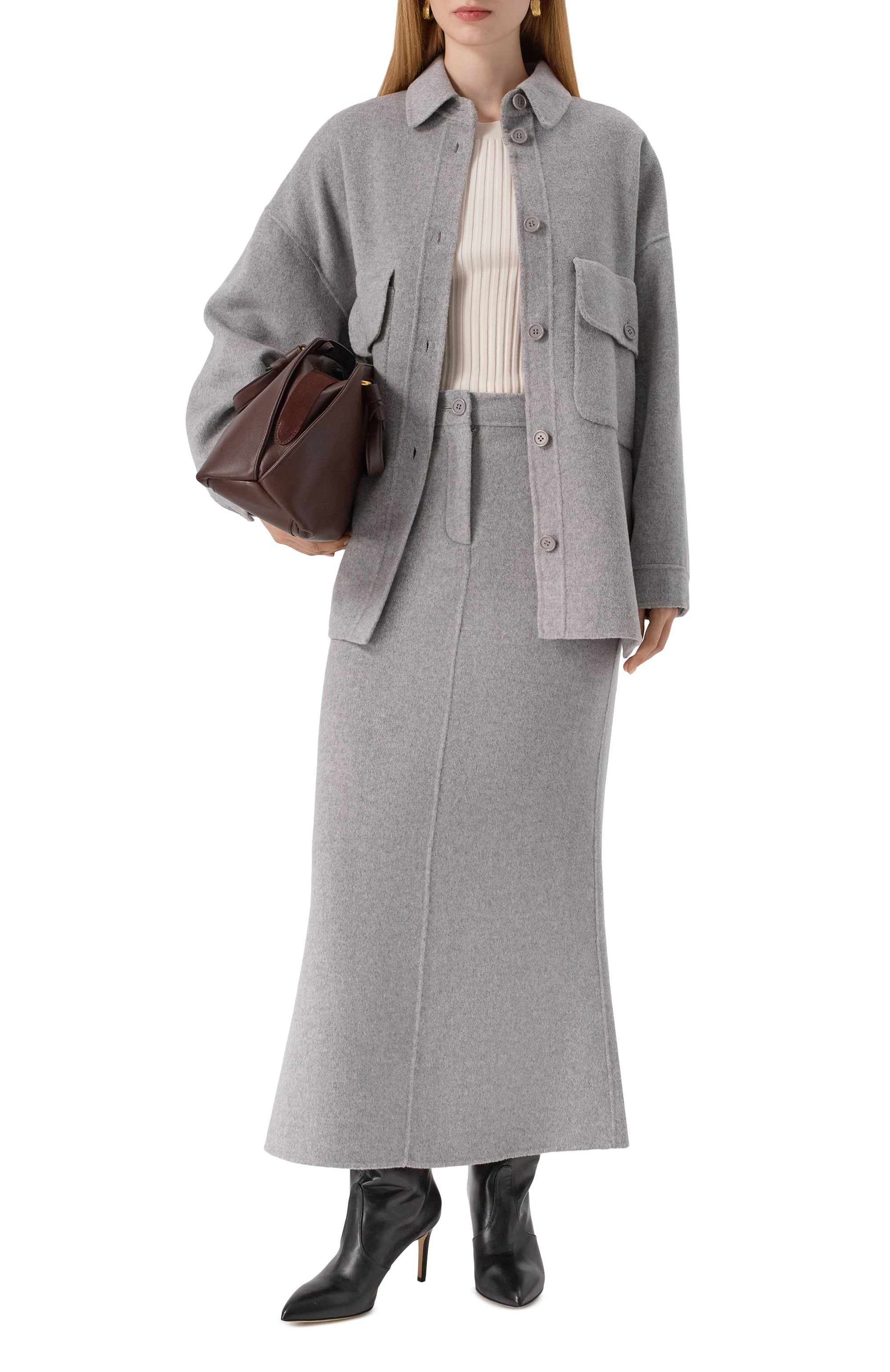 Шерстяная юбка ERIKA CAVALLINI, арт. P5WW06, фото 2