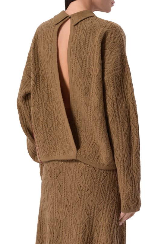 Кашемировый пуловер Uma Wang V2256A002 Коричневый  V2256A002 Фото 4