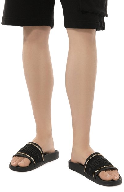 Текстильные шлепанцы MOSCHINO, арт. MB28312G0IGR5, фото 3